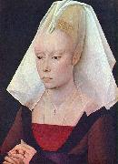 Rogier van der Weyden Portrait einer Dame Spain oil painting artist